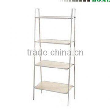 Metal and wood book shelf