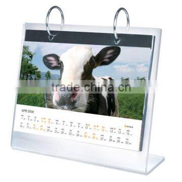 Printed desk calendar,desk calendar stand,cardboard desk calendar