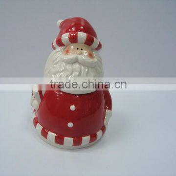 Popular Santa Design Ceramic Dolomite Cookies Jar