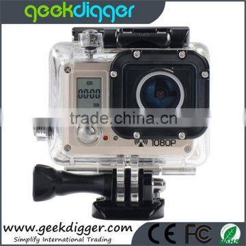 Black AMK5000S Outdoor Wifi Action Camera Video HD DV Car DVRWaterproof 30M Shockproof 20MP 1080P