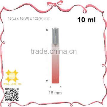Easy carry elegant 10ml silver cap slim glass perfume spray bottle