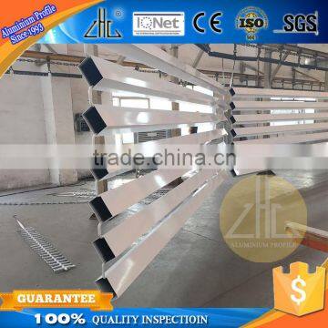 Hot! FOB set square aluminum alloy 6063 alloy tube, 2000 tons impact extrusion square aluminium profiles