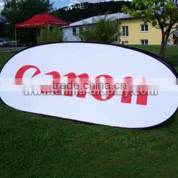 Polyester fabric instantly-erectable and collapsible outdoor pop up panel