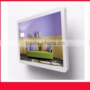 white color iphone design horizontal/vertical slim design wall mounted LED player