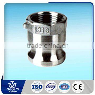 Professional Factory pipe fitting quick coupling stainless steel