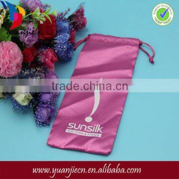 Hot sell custom drawstring satin bag with logo