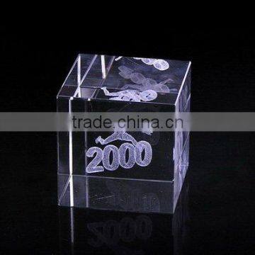 Clear Lucite Paperweight/Block