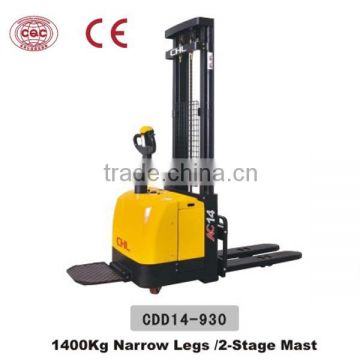 1.4T full electric pallet stackers with 2-stage STD