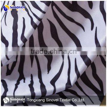 100% Polyester animal skin print flannel fabric