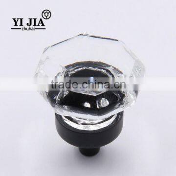Clear Zinc Alloy Furniture Cabinet Wardrobe Octagonal Crystal Knob photo-2