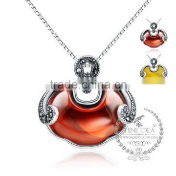 925 sterling silver garnet necklace fashion women necklace supplies 6360440