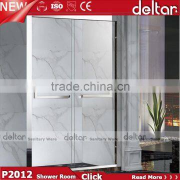 P2012 Foshan high quality stainless steel Frame hotel shower room