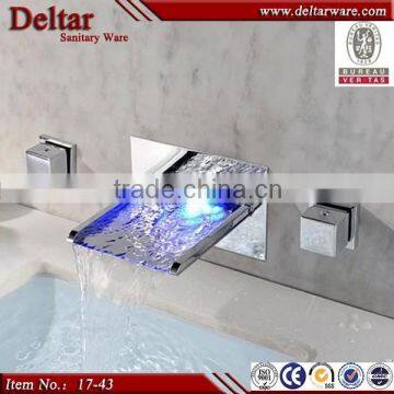 2015 Latest Sunshine Color Light Basin Faucet, Bathtub Whirlpool Waterfall Faucet, Basin Single Handle Led Faucet Light photo-3