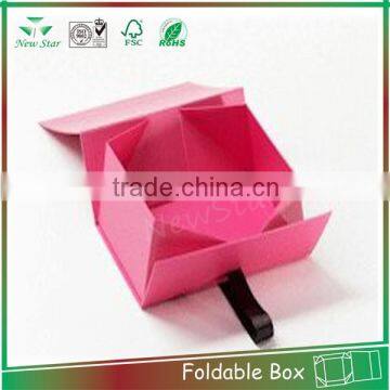 recycle paper foldable cosmetic box