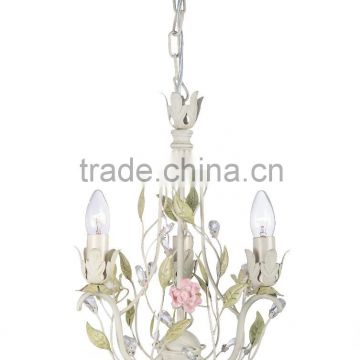 Ceramic And Crystal Hanging Lighting/Factory Price chandelier/White Beautify Chandelier