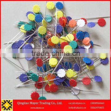 Flower and star head straight push pins