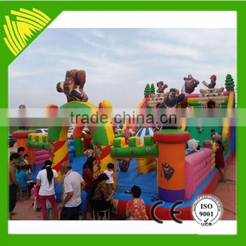 Giant Inflatable Dry Slide Game Jumping House Rides Giant Inflatable Tramplain