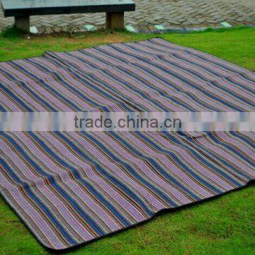 Stripe Lawn Cushion Insulation Outdoor Blanket photo-3