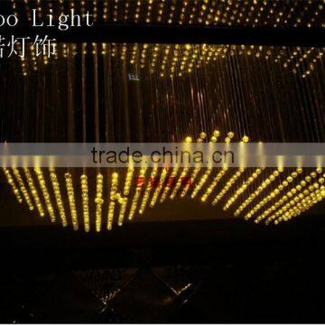 Fashionable Fiber Optic Crystal Ceiling Light, Fiber Optic Chandelier With RF Remote Control photo-2