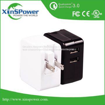Shenzhen Factory Sale Best Price EU Plug 5V 3.4A Dual Port Portable USB Charger photo-3