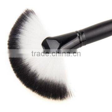 Black Handle Single Fan Powder Brush Make up Brush Wholesale photo-3