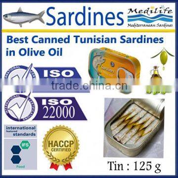 Best Canned Tunisian Sardines in Olive Oil,Tunisian Canned Sardines in Olive Oil, Tunisian Sardines in Cans with Olive Oil,125 g