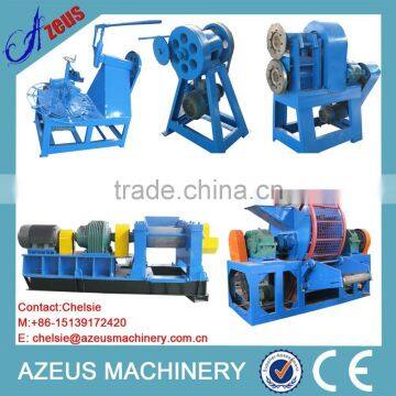 Fully automatic recycling machine for rubber powder