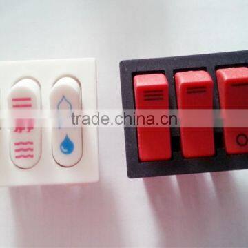 three push-botton electric switch/push button switch snap