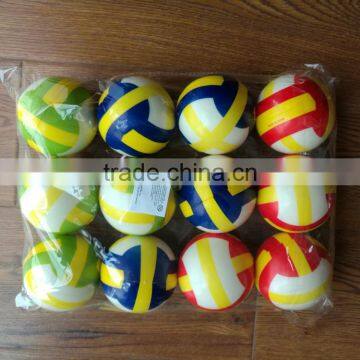 High Quality Hot Sell Mini Toys PU Ball With Volleyball printing Play Ball Colorful Ball Toys For Kids Children