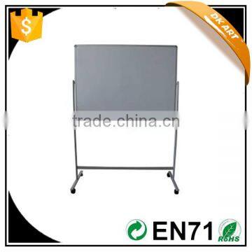 High quality Double face magnetic whiteboard with metal support, board size: 90x120cm, the metal support size: 31x25x129cm, alum