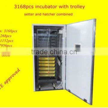 XSB-2 3168pcs new model egg incubator with egg trolley