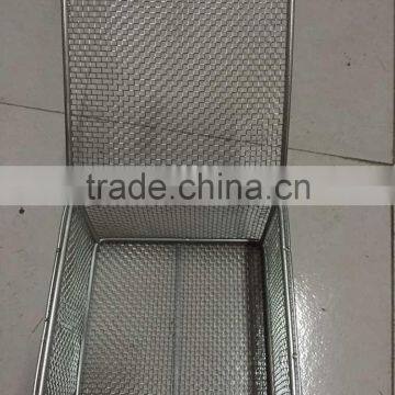 stainless steel woven wire mesh basket