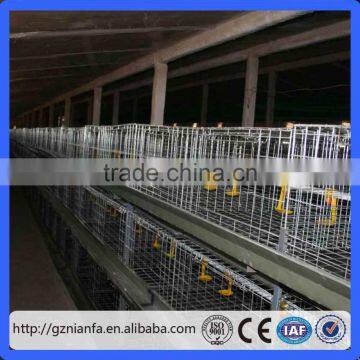 Guangzhou Factory 128 birds capacity heavy duty galvanized chicken farm cage for sale