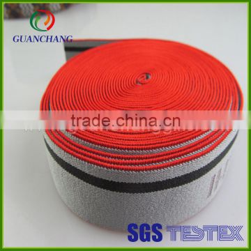 jacquard elastic polyester webbing belt with customized brand logo