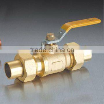 7/8" Brass Gas Valve With Hexagonal Nut