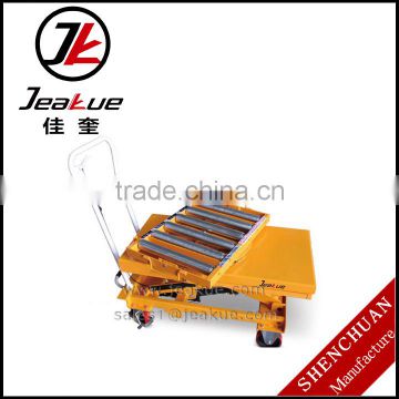 2016 new model mobile hand Roller Hydraulic platform Lift Table