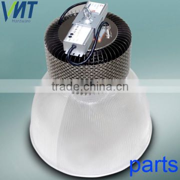 Shenzhen accessory supplier finned pin aluminum 200w led high bay light housing parts