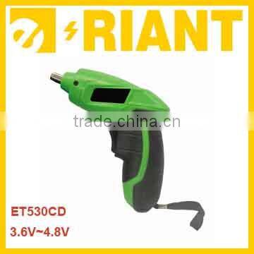 3.6V~4.8V (NI-CD&NI-MH) Rechargeable Cordless Screwdriver ET530SD