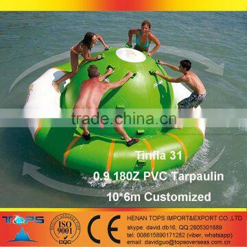 Inflatable Saturn Water Park Tinfla 31 in PVC Tarpaulin Materials Gyro Spinning Top photo-4
