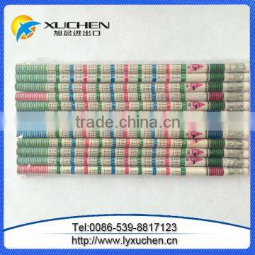 Yellow Color Student HB Wooden Pencils With Eraser photo-5