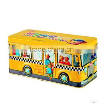 big bus shape nougat tin box