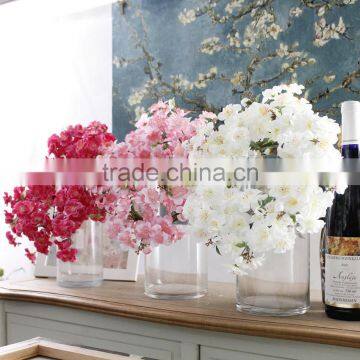 Home & wedding decor silk flowers artificial cherry blossoms artificial garland