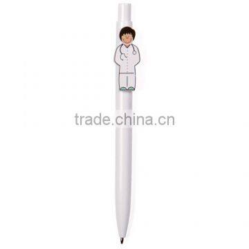 Best Selling Funny Plastic Ball Pen With Professions Dolls photo-2