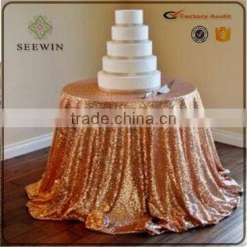 Colourful Round Sequin Elegant Wedding 100% Polyester Sequin Table Overlay photo-5