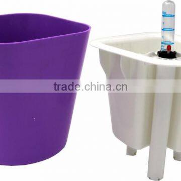 Self Watering Planter Flower Pot Home Office Garden Water Level Indicator photo-2