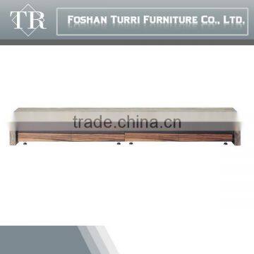 Latest Design Iran Travertine Marble TV Stands Glass Top photo-6