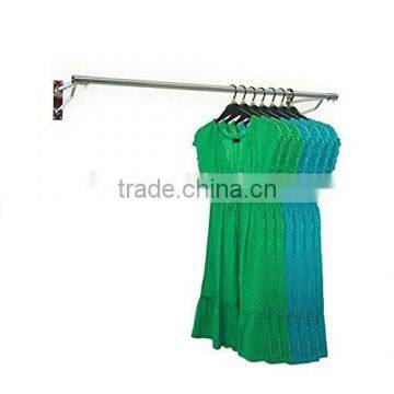 3ft Long Wall Mounted Clothes Rail Garment Hanging Rack photo-3