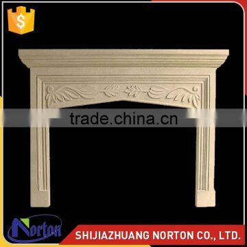 natural yellow marble fireplace travertine mantels for wholesale NTMF-F528X