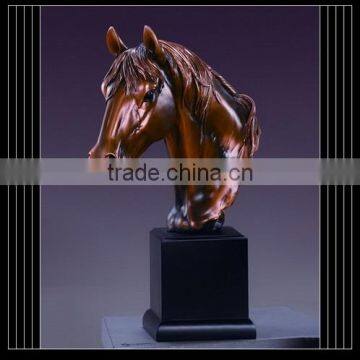 Funeral supplier brass plated horse cremation urn stand