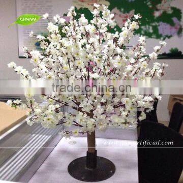 GNW BLS067 Artificial indoor trees white cherry blossom for wedding centerpieces 1m high